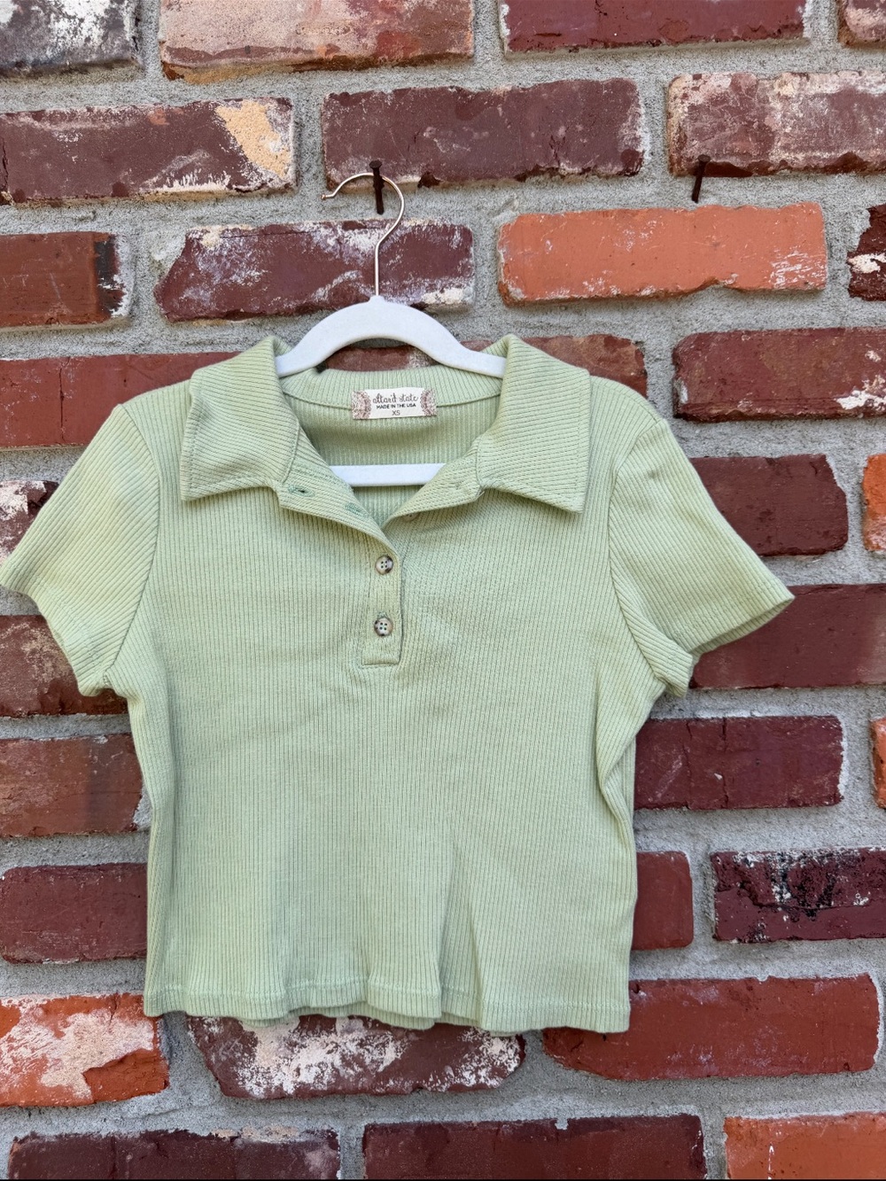 EUC Altar'd State Polo Crop Top